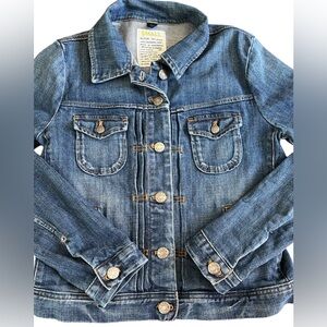 J.Crew Classic Slim Fit Blue Denim Jeans Jacket Size Small